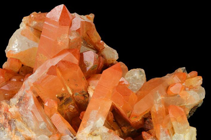 Natural, Red Quartz Crystal Cluster - Morocco #153769